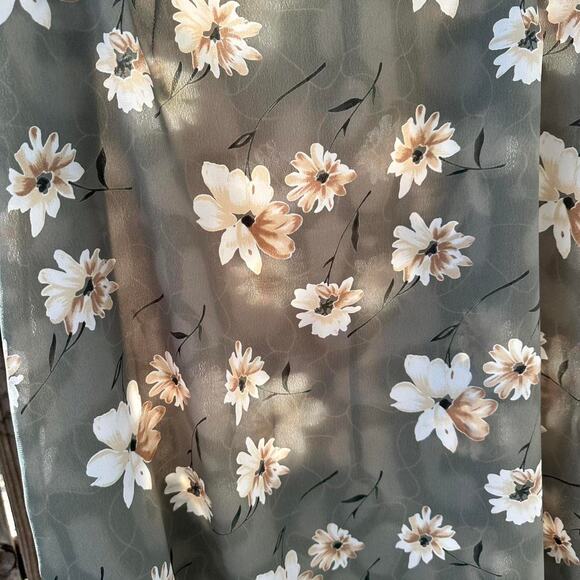 KC Spencer - Green floral midi cottagecore skirt - Size 14 - Picture 5 of 5